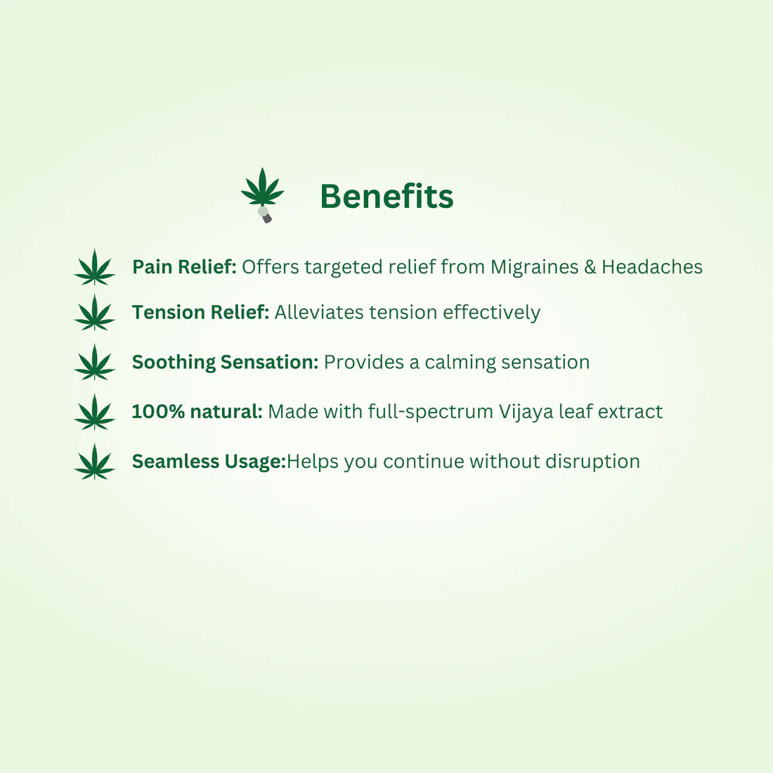 Hampa Wellness Migraine Pain Relief Roll On.