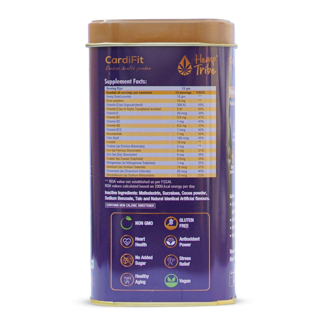 Hemp Tribe- CardiFit | Cardio Health PowderMultivitamin SupplementsCardio Health Powder with Hemp | CardiFit by Hemp Tribe