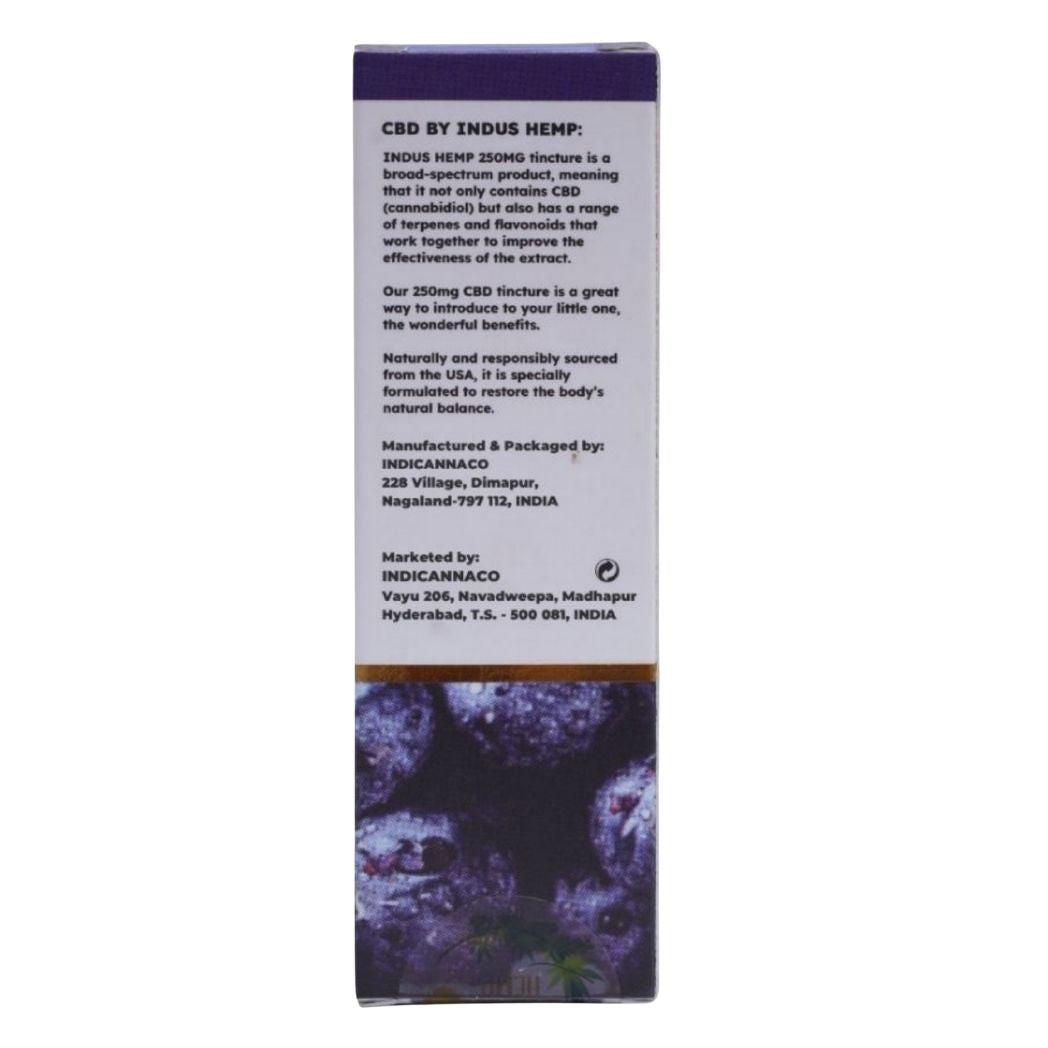 Indus Hemp Canna-Health CBD Oi-250mg Blueberry Flavor.