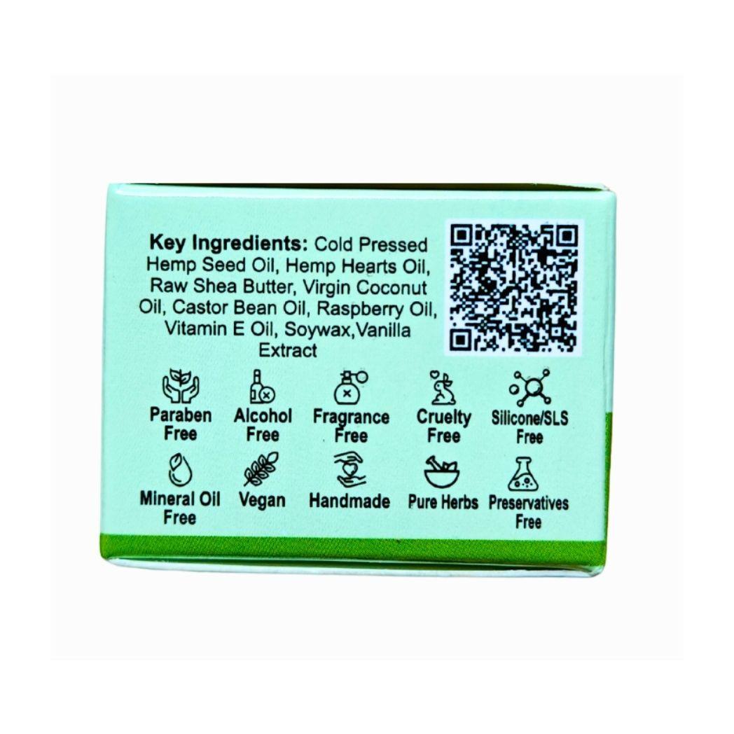 Indus Hemp Lip Balm | Just Hemp Vanilla | SPF 15 Heavy Duty Moisturizer.