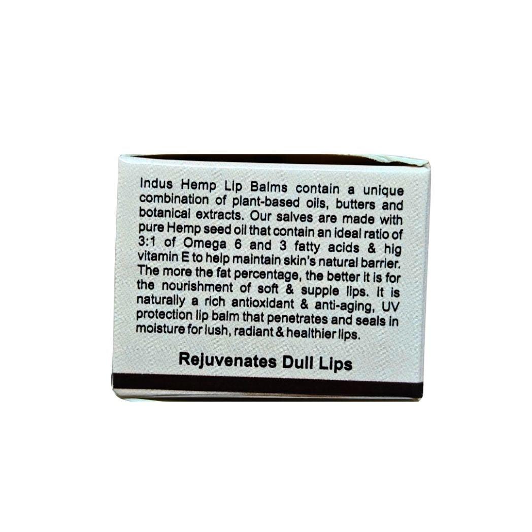 Indus Hemp Lip Balm | Cocoa & Coffee SPF 15 For Rejuvanting Dehydrated Lips.