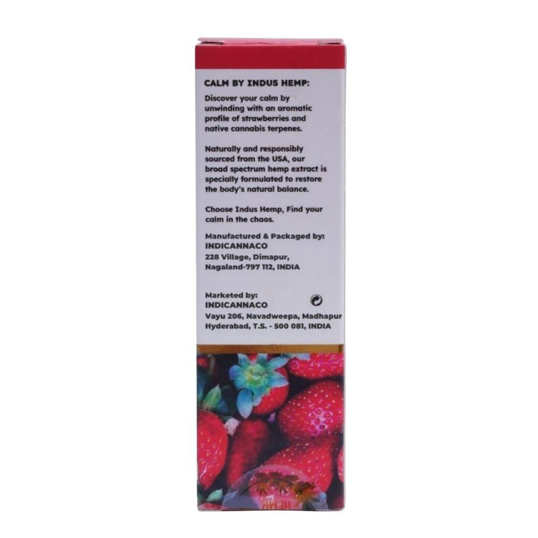 Indus Hemp CBD Oil Tincture CALM 750mg – Strawberry | Broad-Spectrum.