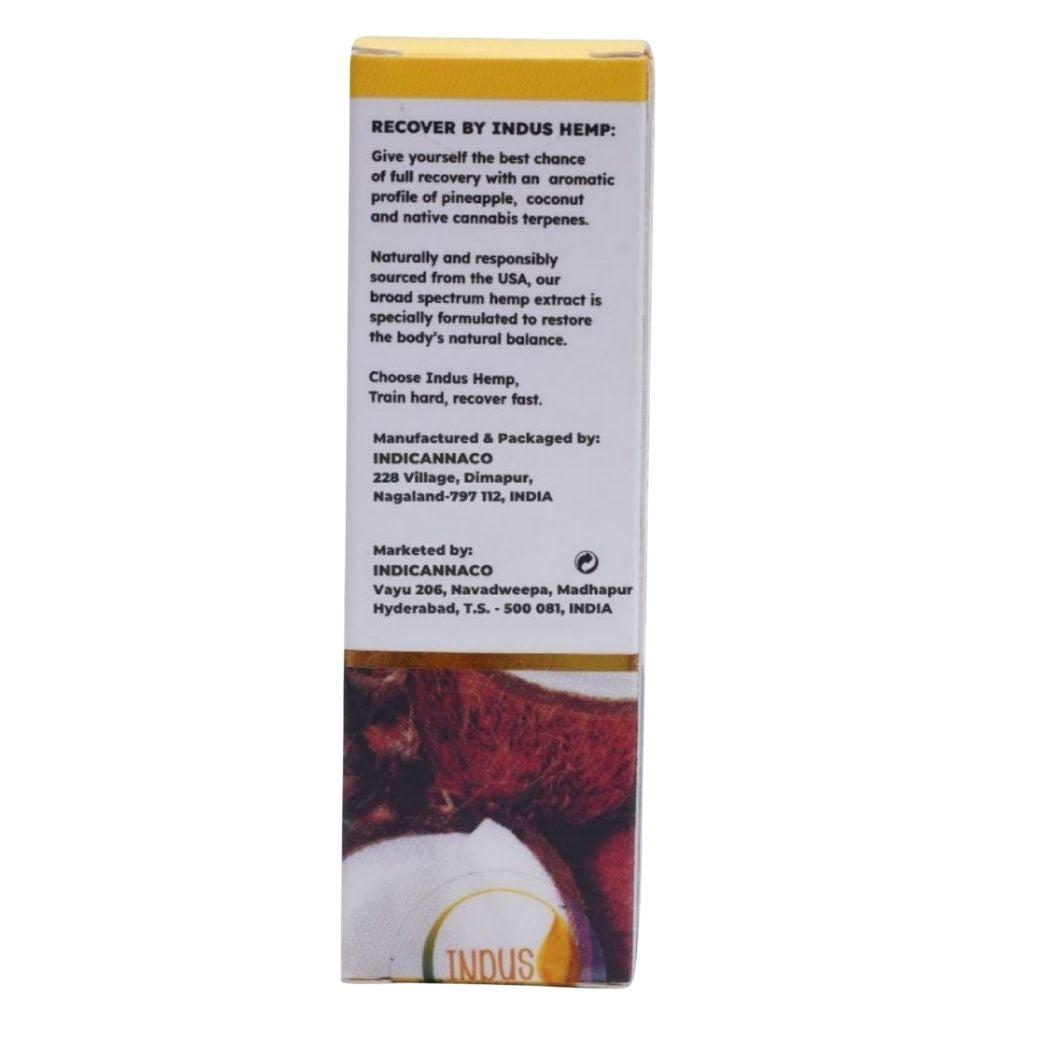 Indus Hemp Recover – Pineapple & Coconut CBD Oil for Joint & Pain Relief (750mg-2200mg).
