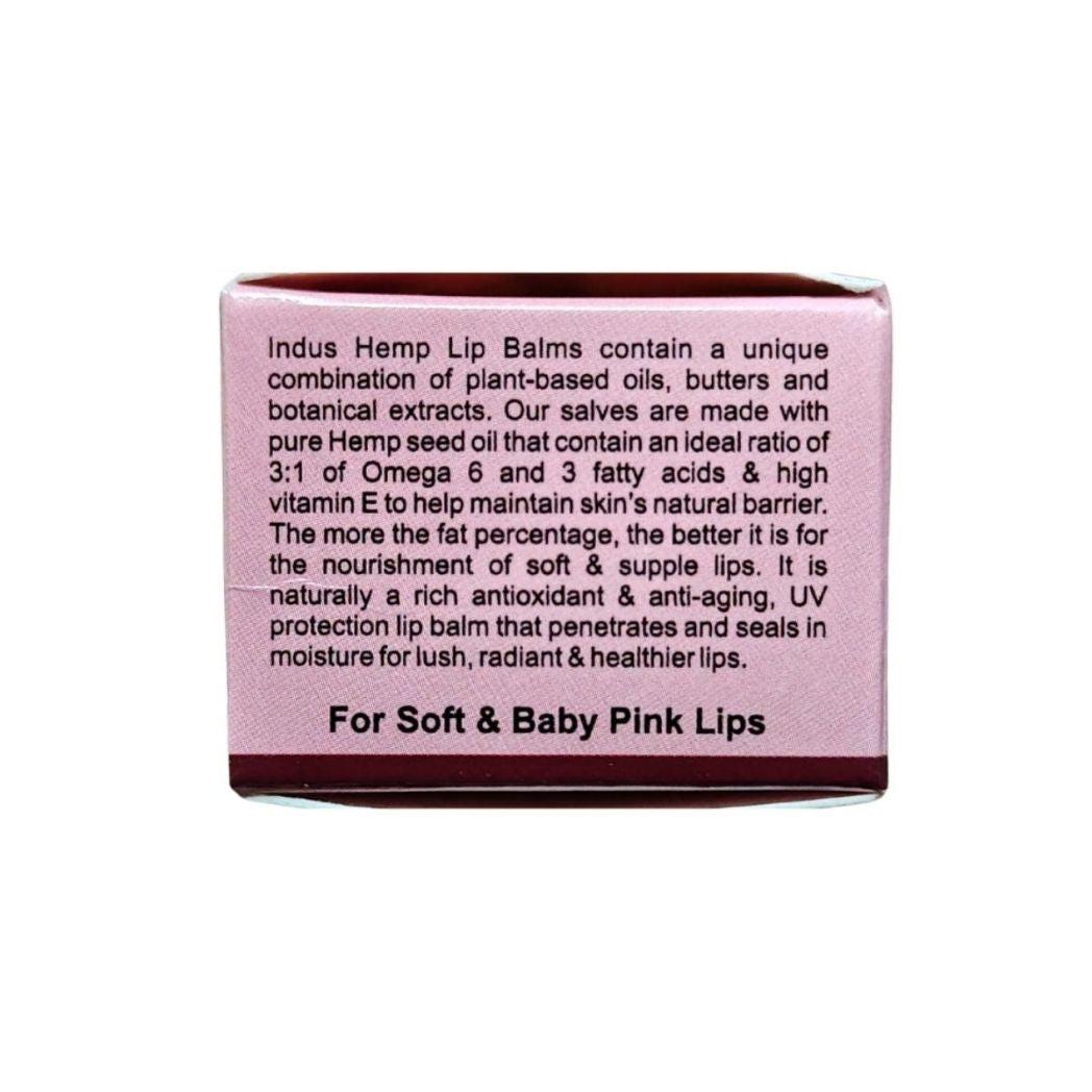 Indus Hemp Lip Balm | Beetroot & Rose SPF 15 | For Soft & Baby Pink Lips.