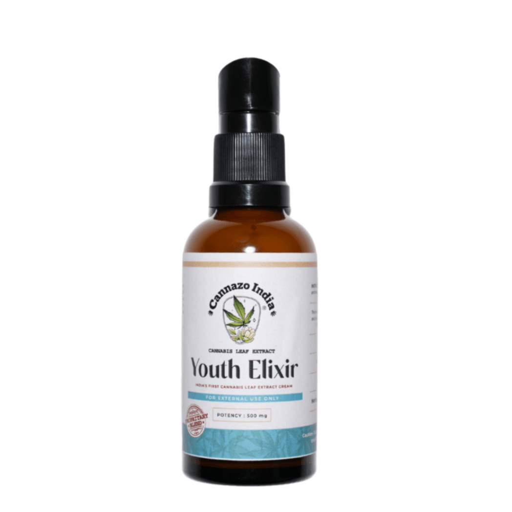 Cannazo Youth Elixir (Anti aging & mark removal)- Full spectum with Seabuckthron (500mg:50gm)Skin CareCannabis Based Skin Cream | Youth Elixir by Cannazo | CBD Store India