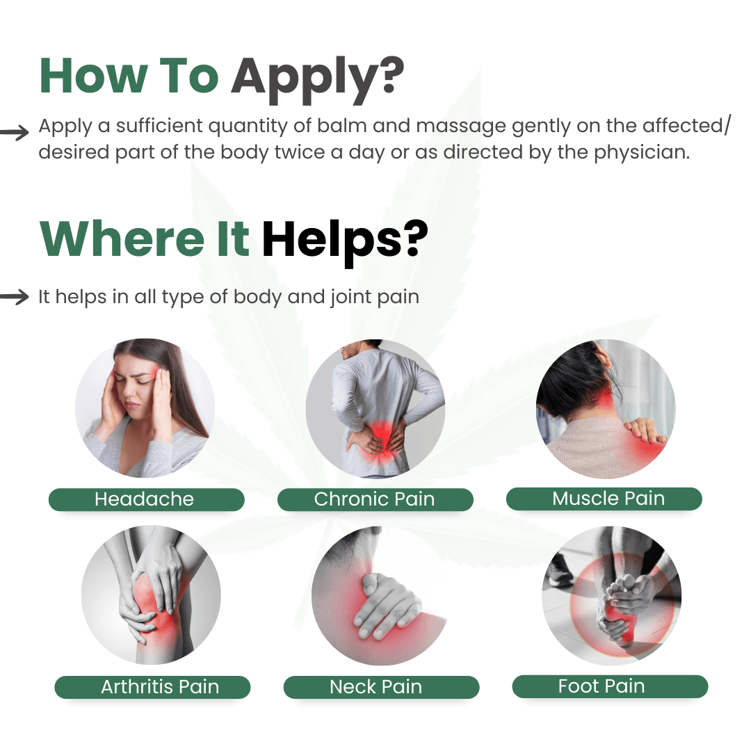 Cannarma Hemp Pain Relief Balm (15g) | For Headache, Body Pain & Joints PainPain Relief BalmCannarma Pain Relief Balm - Hemp Relief for Joints | 20g