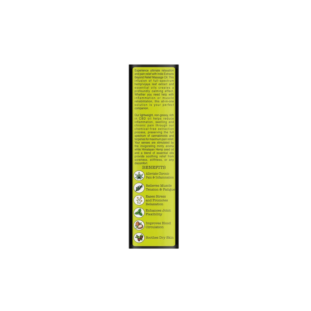 Indie Extracts- Beyond Relief Massage OilMassage OilIndie Extracts Beyond Relief CBD Massage Oil | Pain Relief