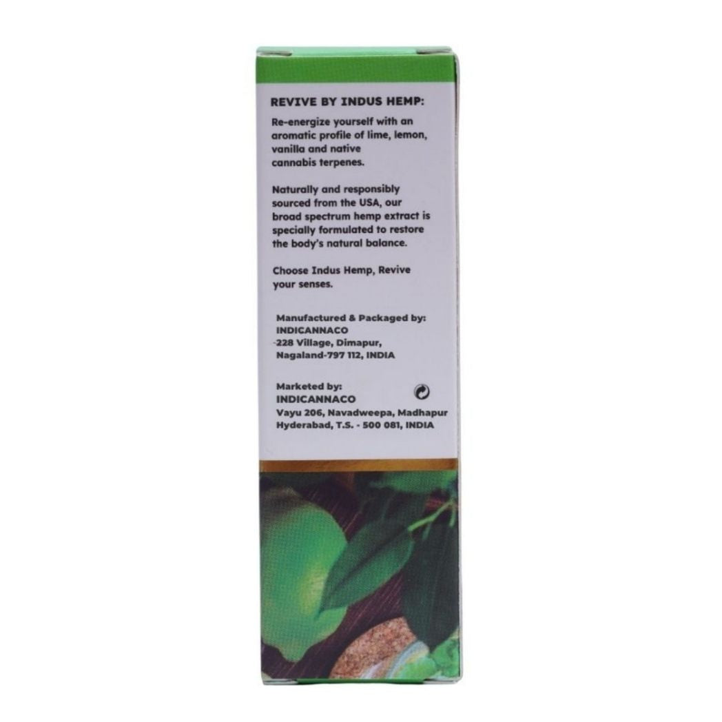 INDUS HEMP CBD Oil Revive – Peppermint & Lime | Stress & Joint Pain Relief (750mg/1500mg/2200mg)