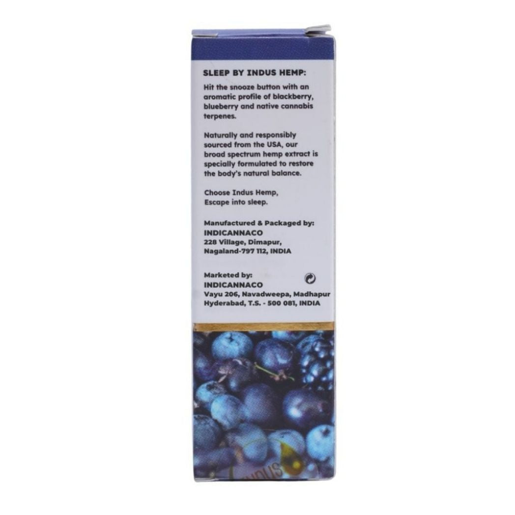 Indus Hemp Sleep CBD Oil | Blueberry & Blackberry Flavour | 750-1500-2200mg