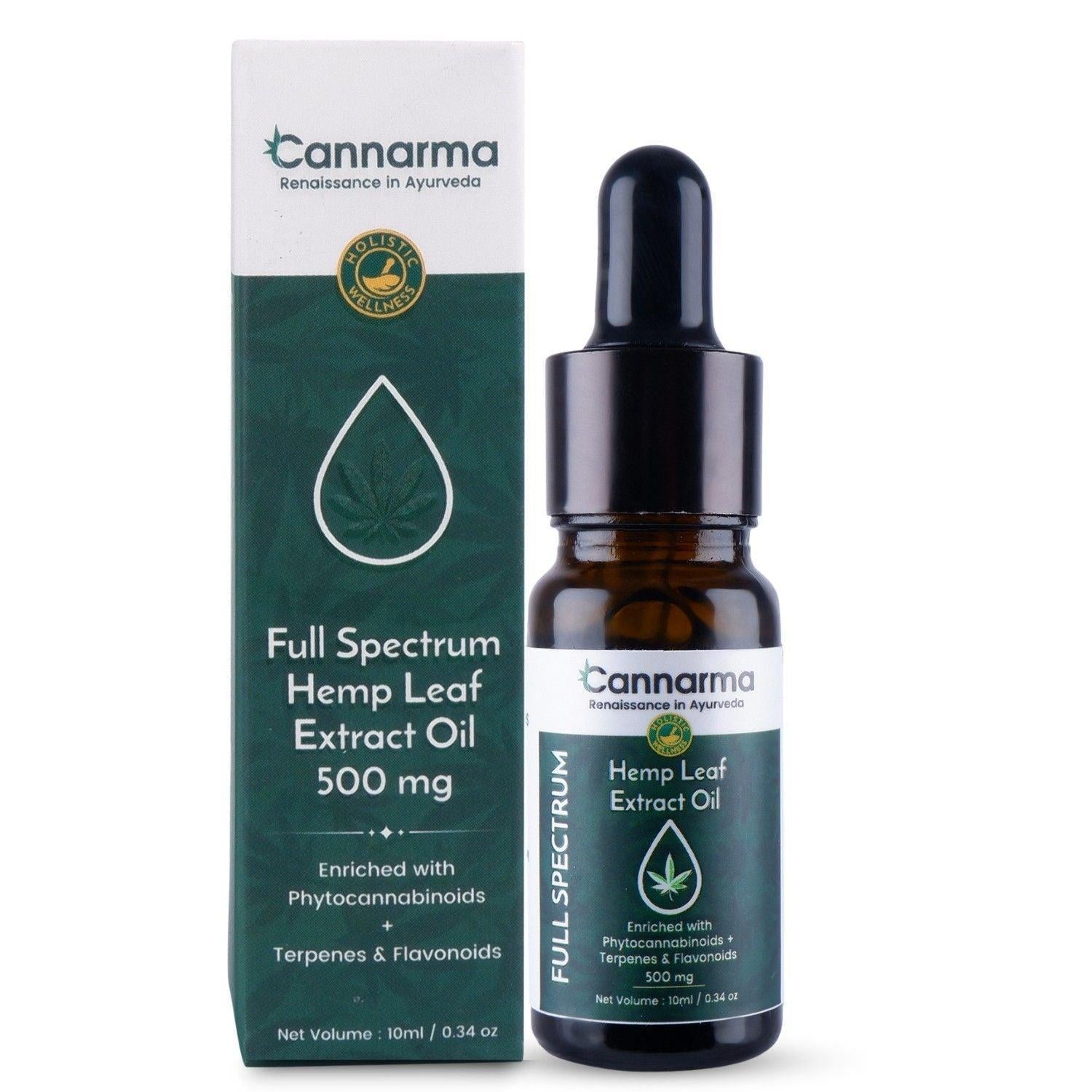 Cannarma Ultra premium Full Spectrum Cannabis Leaf Extract Oil (500mg).