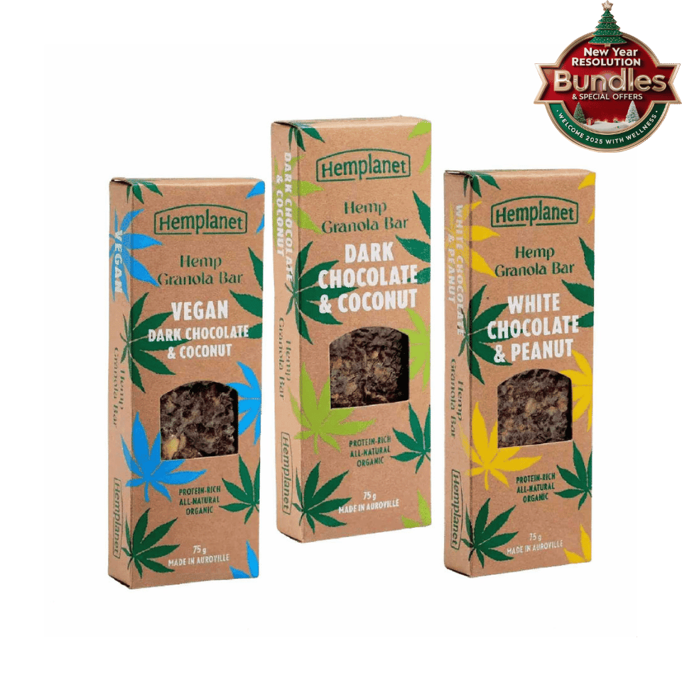 Hemplanet - Hemp Granola Bar (Special Offer - Buy Any 3 @450/-)Hemp BarsHemp Granola Bar - Plant Based Hemp Protein Bars | CBD Store India