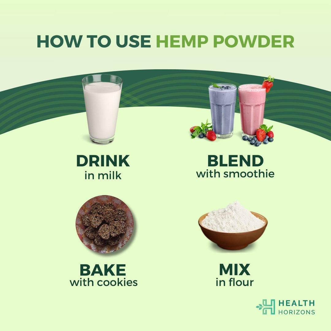 Health Horizons Hemp Protein Powder - Earthy FlavourHemp Protein PowderHealth Horizons Hemp Protein Powder | Plant Protein with Omega 3 and 6