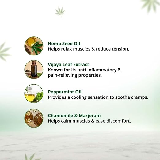 Hampa Intense Cramping Relief Roll On | Roll-On for Menstrual Cramp and Period PainRoll On