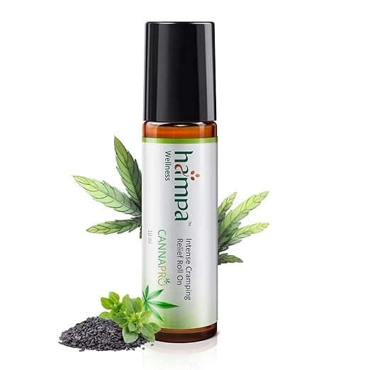 Hampa Intense Cramping Relief Roll On | Roll-On for Menstrual Cramp and Period PainRoll On