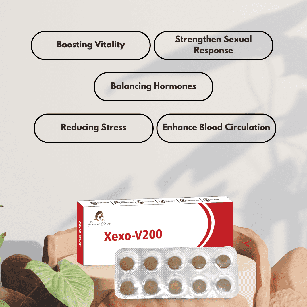 Paarmi Cares- Xexo- V200 (For Vitality & Vigour)Ayurvedic TabletXexo V200 - Vitality Supplement | Boost Energy & Libido