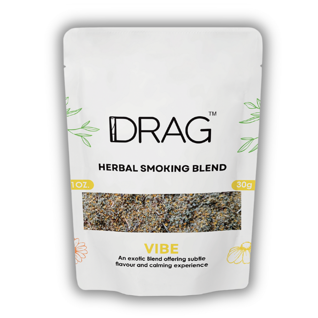 Drag Herbal Smoking Blend - Vibe - (Premium Blend of Exotic Flowers and Herbs)