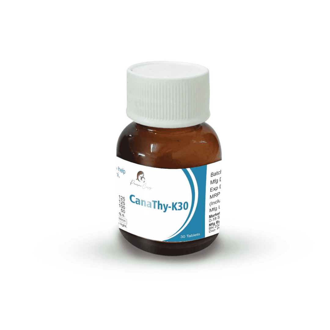 Paarmi Cares- CanaThy-K30 (For Thyroid)TabletsPaarmi Cares- CanaThy-K30 - Thyroid Health Supplement | Balances Hormones