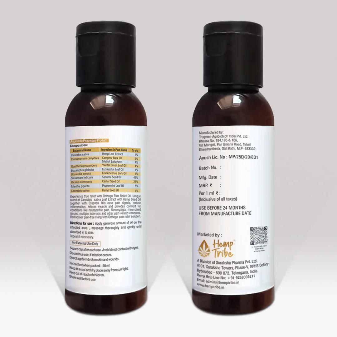 Hemp Tribe- OrthoGo Pain Relief OilPain relief oilOrthoGo Hemp Pain Relief Oil - Ease Pain | Mobility Booster