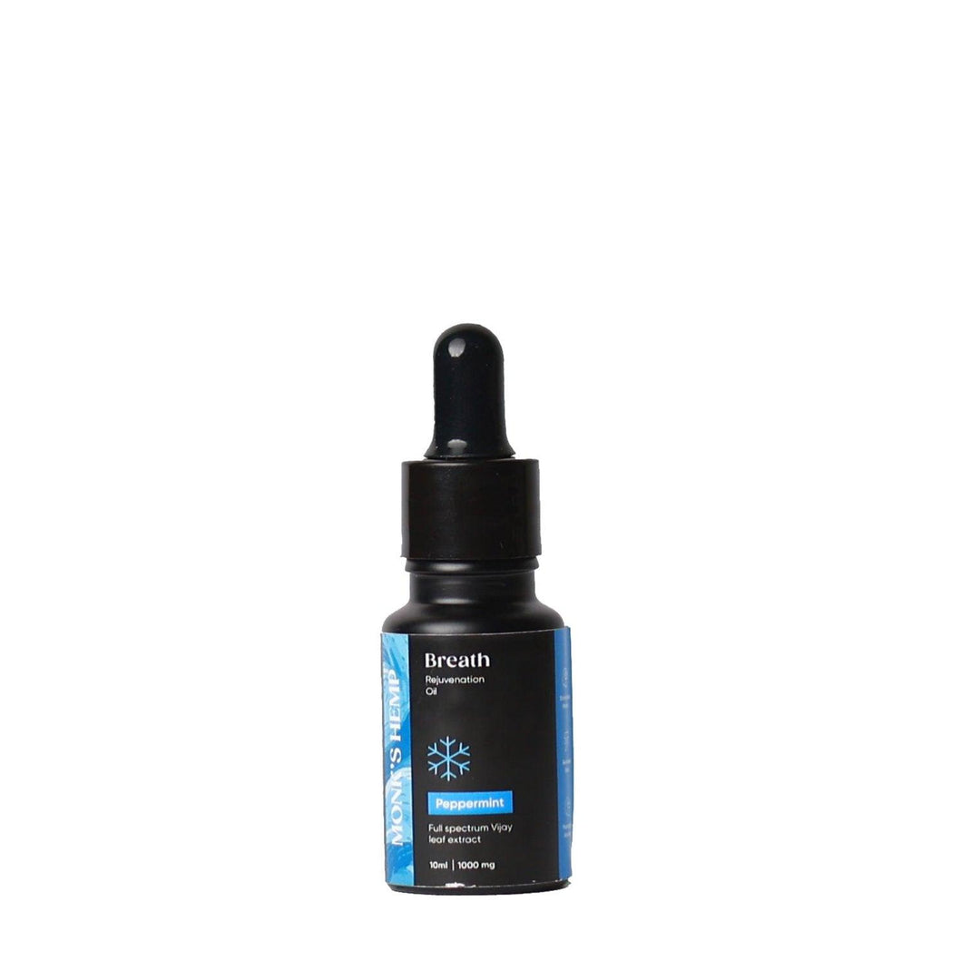 Monk's Hemp- Breath (10:1) Pain Relief CBD Oil - Peppermint FlavorCBD + THC OilCBD Oil Peppermint - Pain Relief | Full Spectrum Monk's Hemp