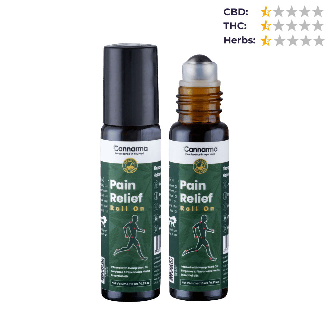 Cannarma Pain Relief Rollon | Heals Back Pain, Muscle Pain, Knee Pain, Joint Pain & Headache.