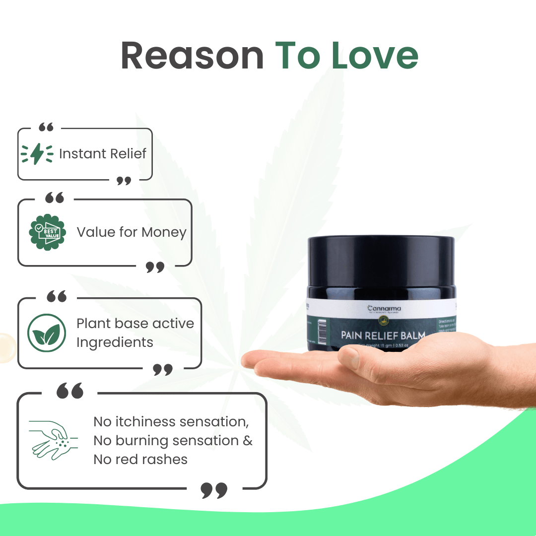 Cannarma Hemp Pain Relief Balm (15g) | For Headache, Body Pain & Joints PainPain Relief BalmCannarma Pain Relief Balm - Hemp Relief for Joints | 20g