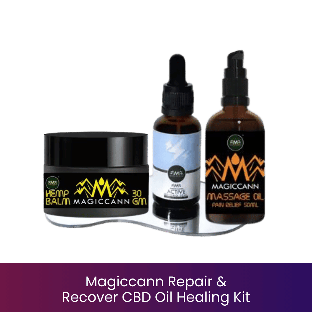 Magiccann Repair & Recover CBD Oil Healing Kit.