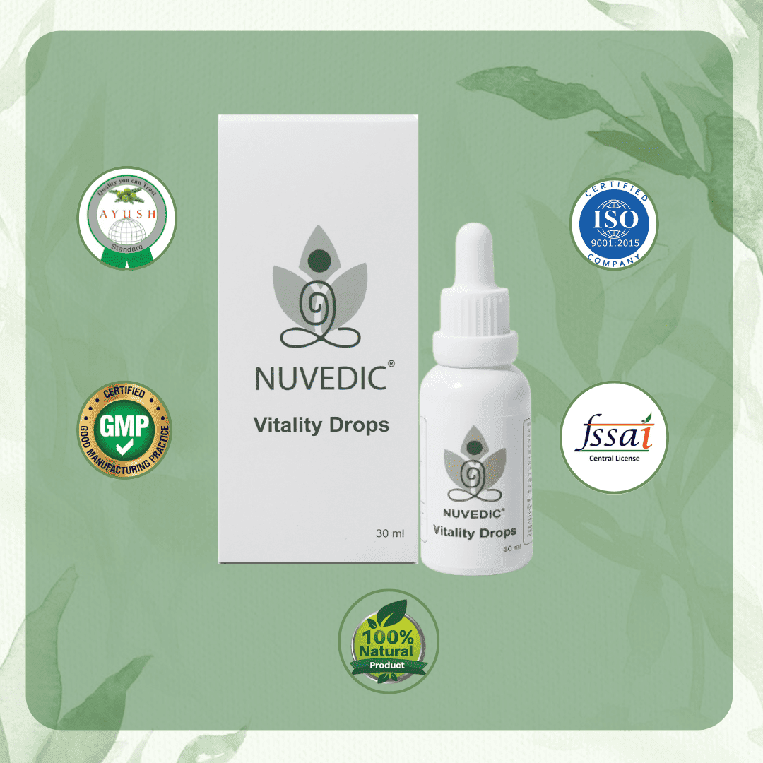 Nuvedic Vitality Drops | Cordyceps Extract - Energy & Stamina Booster 30ml.