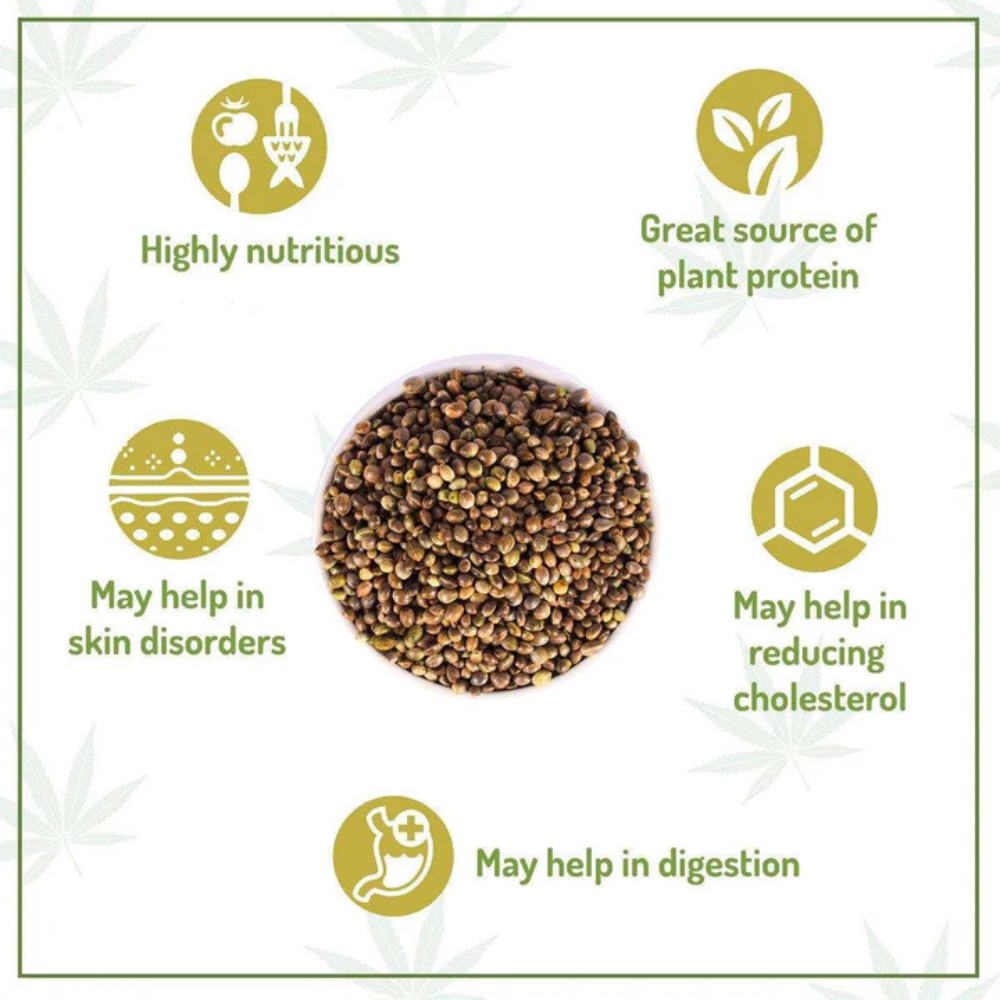 Moksa Organic Hemp Seeds – Complete Protein & Omega-Rich Superfood Seeds