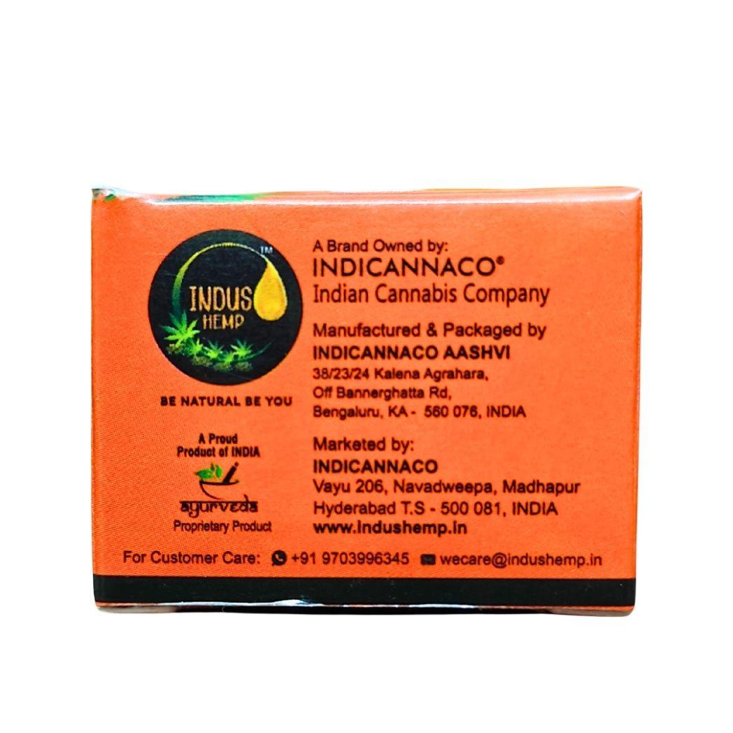 Indus Hemp Lip Balm Annatto & Orange | SPF 15 For Plumper & Supple Lips.