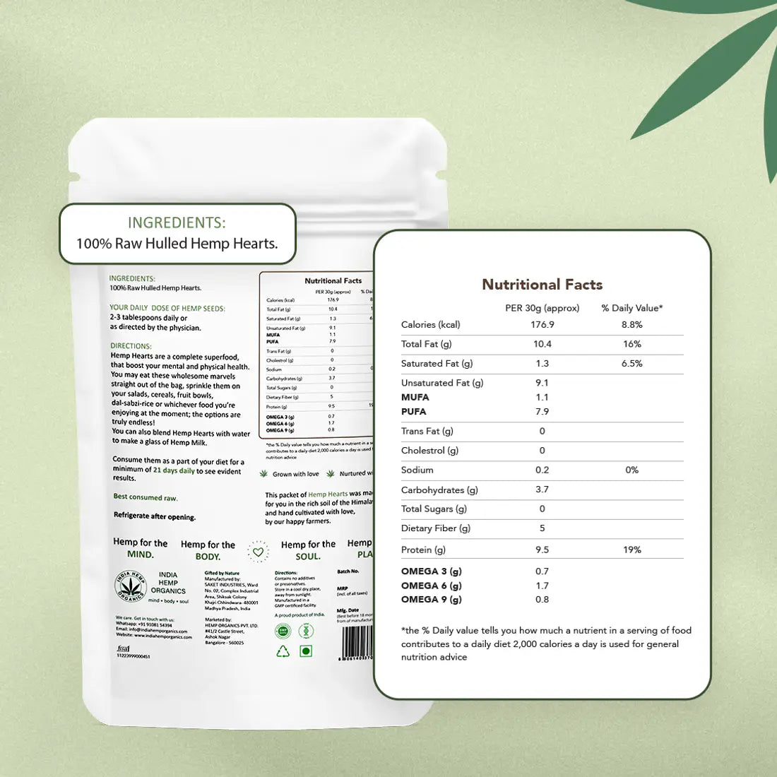 India Hemp Organics - Hemp Hearts.