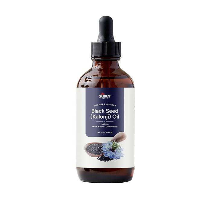 Saket Foods Walnut & Black Seed Oil Combo - Cold Pressed | 100ml Each