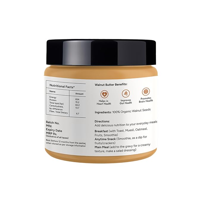 Saket Foods Flax Seed Butter & Walnut Butter Combo - Nut Butter | Flax Seed & Walnut