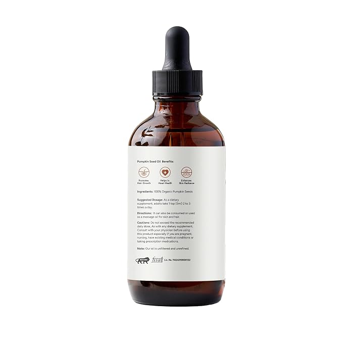 Saket Foods Pumpkin Seed Oil - Cold Pressed Oil | Pure & Unrefined