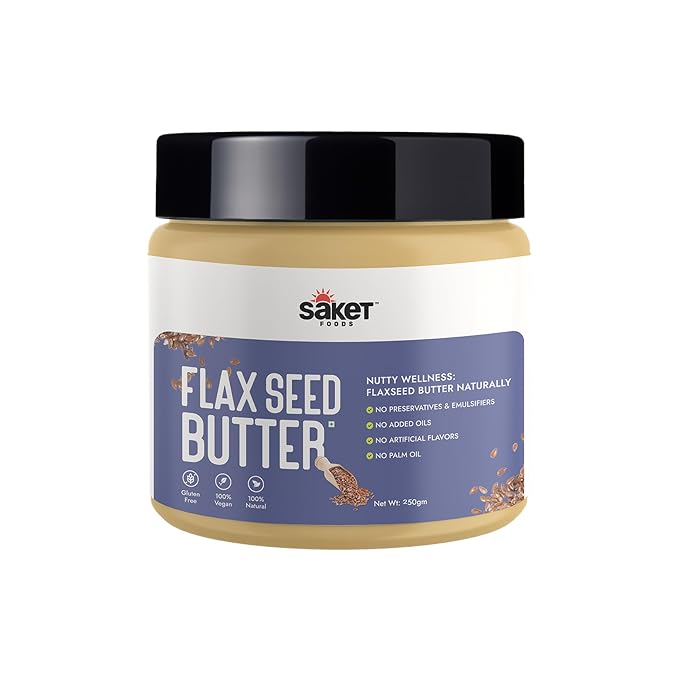 Saket Foods Flax Seed Butter & Walnut Butter Combo - Nut Butter | Flax Seed & Walnut