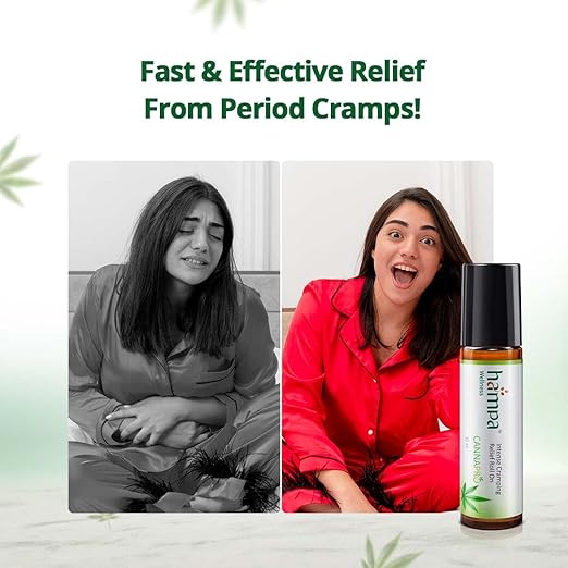 Hampa Intense Cramping Relief Roll On | Roll-On for Menstrual Cramp and Period PainRoll On