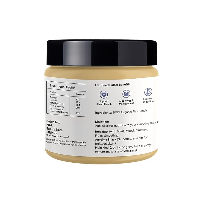 Saket Foods Flax Seed Butter & Walnut Butter Combo - Nut Butter | Flax Seed & Walnut