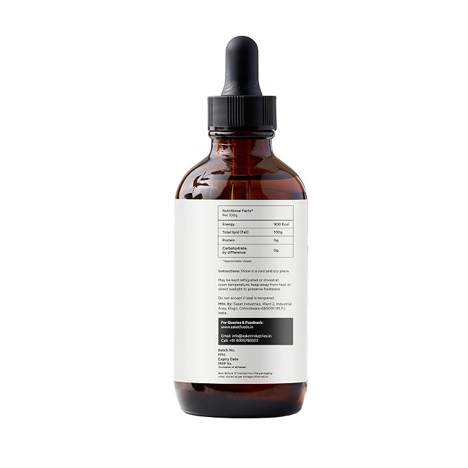Saket Foods Walnut & Black Seed Oil Combo - Cold Pressed | 100ml Each