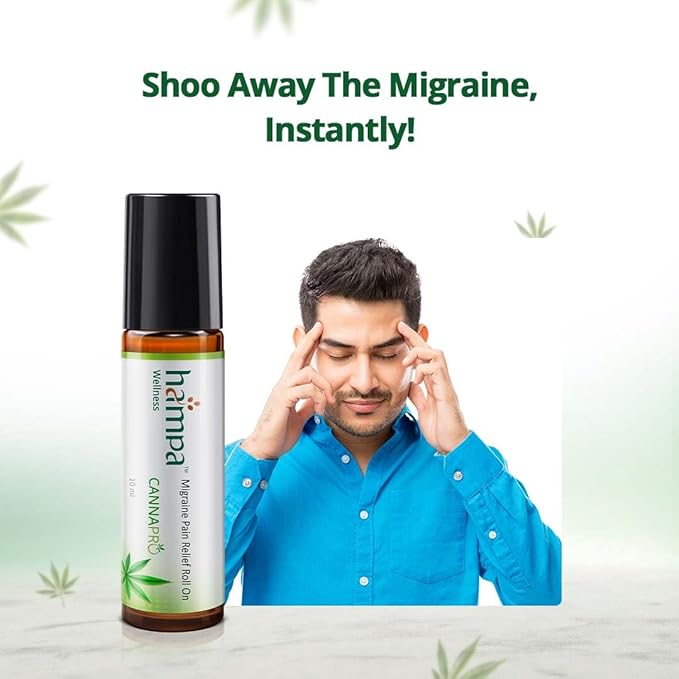 Hampa Wellness Migraine Pain Relief Roll OnRoll on