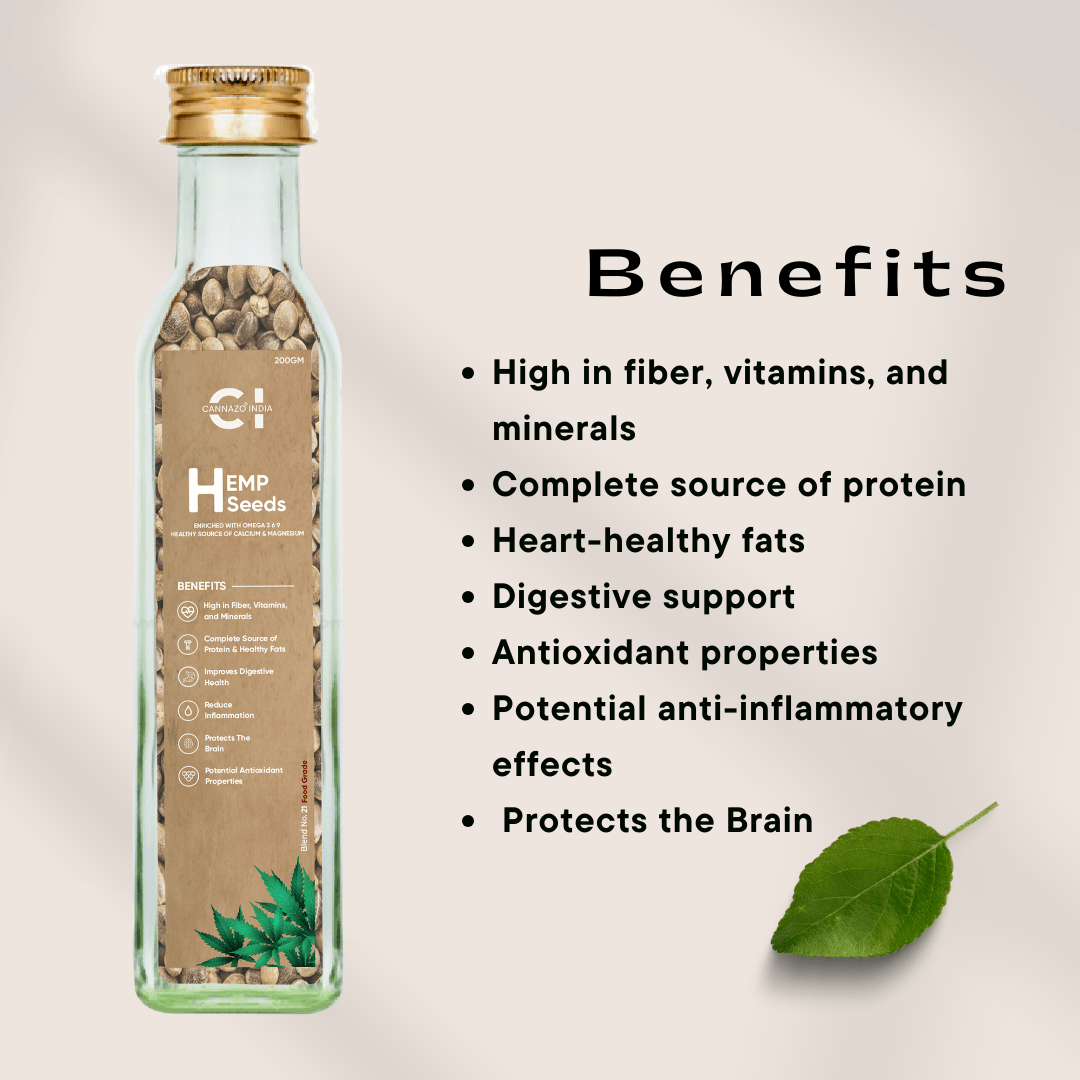 Cannazo- Hemp SeedsHemp SeedsCannazo Hemp Seeds - Benefits | High Protein, Omega-3