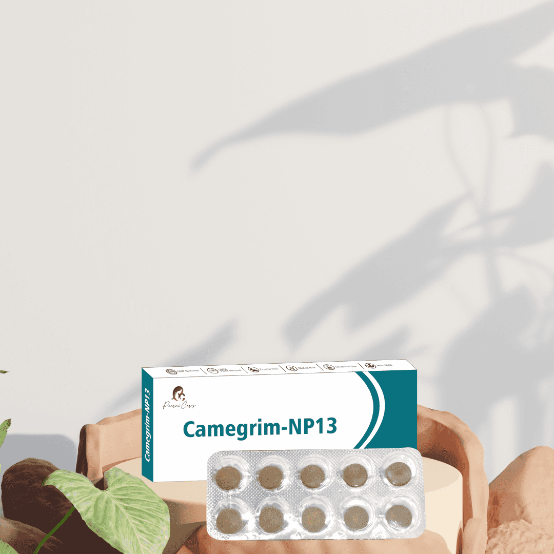 Paarmi Cares- Camegrim-NP13 (For Migrain)TabletsPaarmi Cares Camegrim-NP13 - Migraines Relief | Ayurvedic Tablets