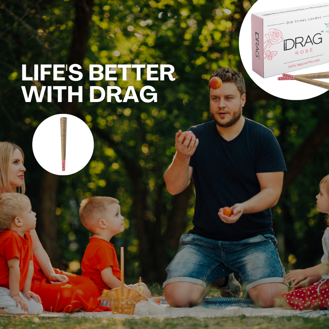 Drag Blue Pea - Herbal Preroll | Mugwort & Blue Pea Petals | Tobacco-Free & Nicotine-Free