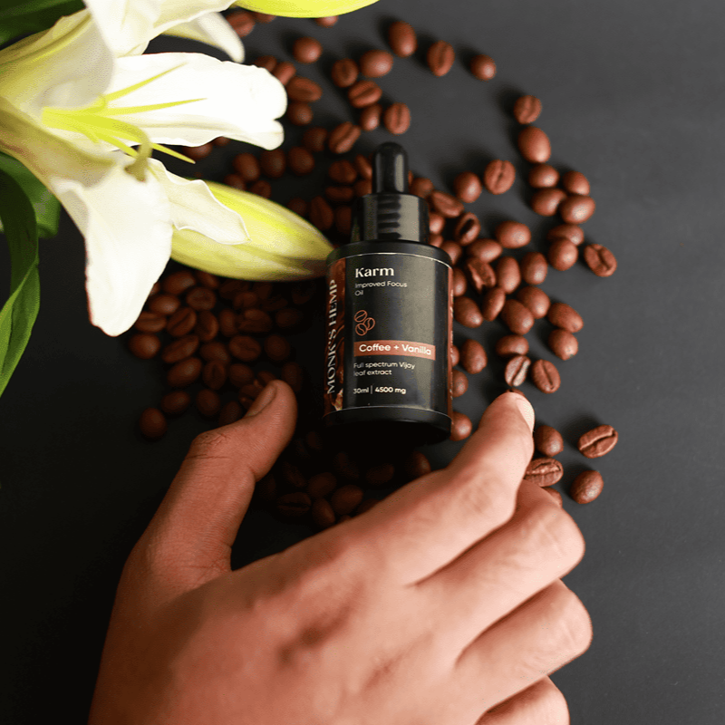 Monk's Hemp Karm (10:1) Improved Focus CBD Oil - Coffee Vanilla FlavorCBD + THC OilImproved Focus CBD Oil - Hemp Coffee Vanilla | Serenity Blend