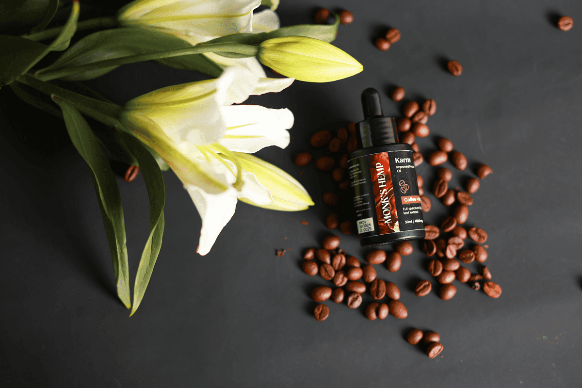 Monk's Hemp Karm (10:1) Improved Focus CBD Oil - Coffee Vanilla Flavor.