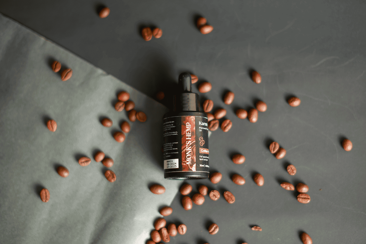 Monk's Hemp Karm (10:1) Improved Focus CBD Oil - Coffee Vanilla Flavor.