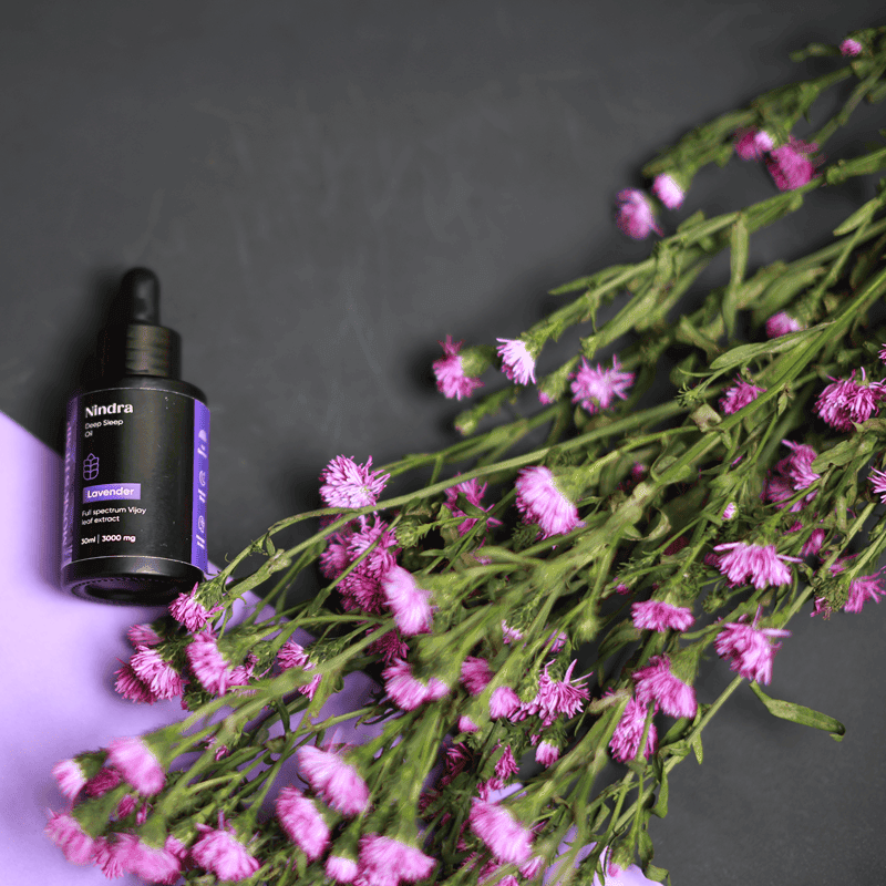 CBD + THC Oil - Monk's Hemp Nindra (1:1) Deep Sleep CBD Oil- Lavender (30ml)