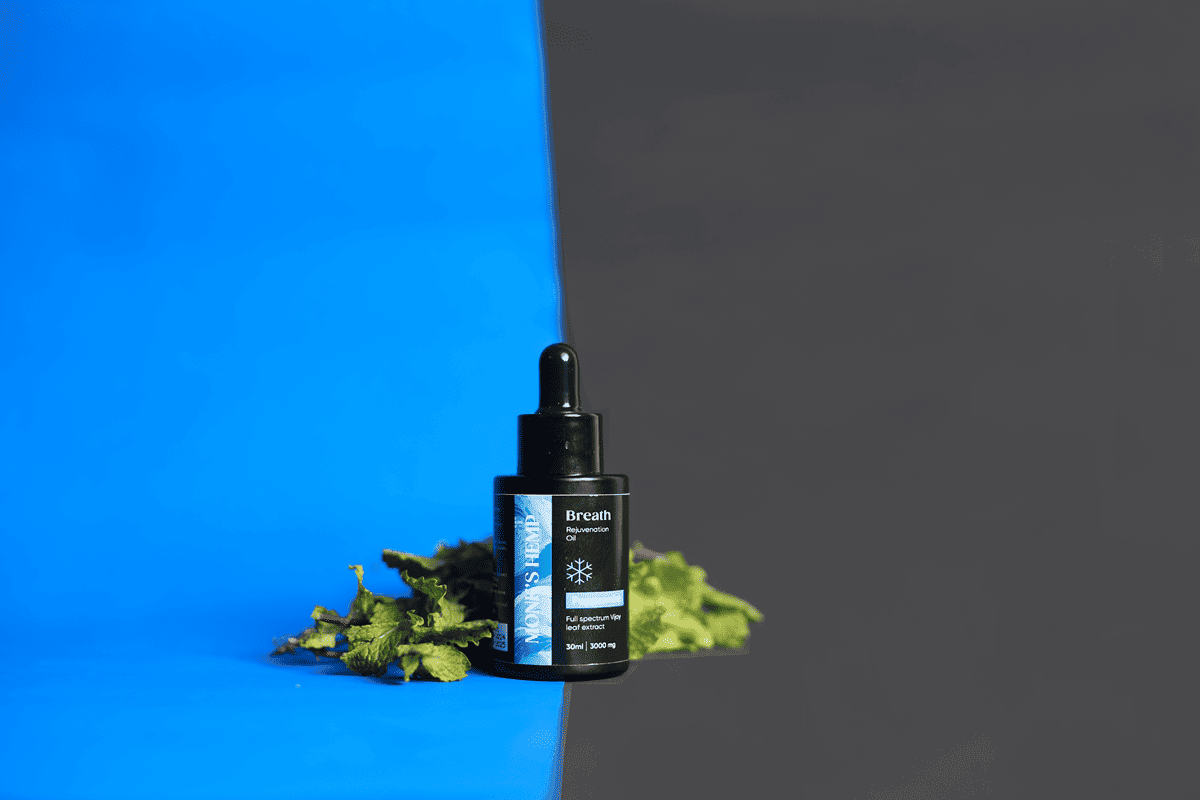 Monk's Hemp- Breath (10:1) Pain Relief CBD Oil - Peppermint Flavor.