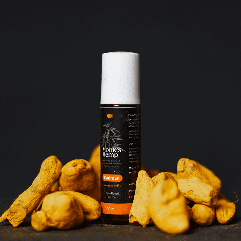 Monk's Hemp- Gatiman Roll On | Pain Relief OilRoll onMonk's Hemp Pain Relief Oil - CBD Roll On | Fast-Acting Relief