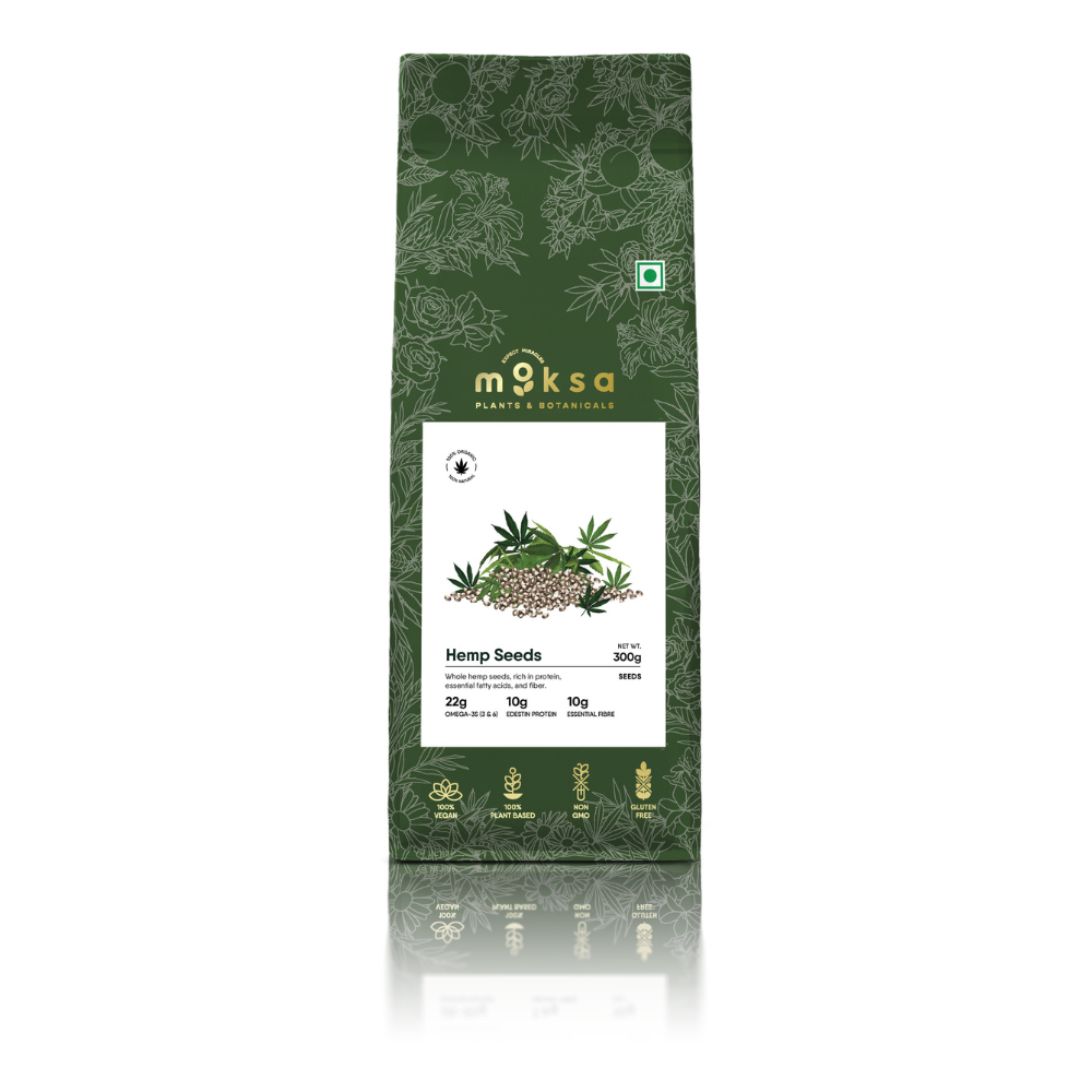 Moksa Organic Hemp Seeds – Complete Protein & Omega-Rich Superfood Seeds
