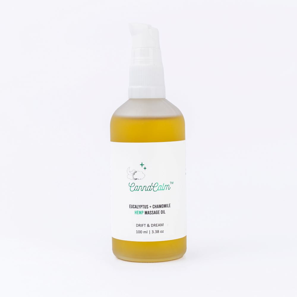 River Remedy- Hemp Massage Oil-Eucalyptus + ChamomileHemp Massage OilHemp Massage Oil - Stress Relief & Relaxation