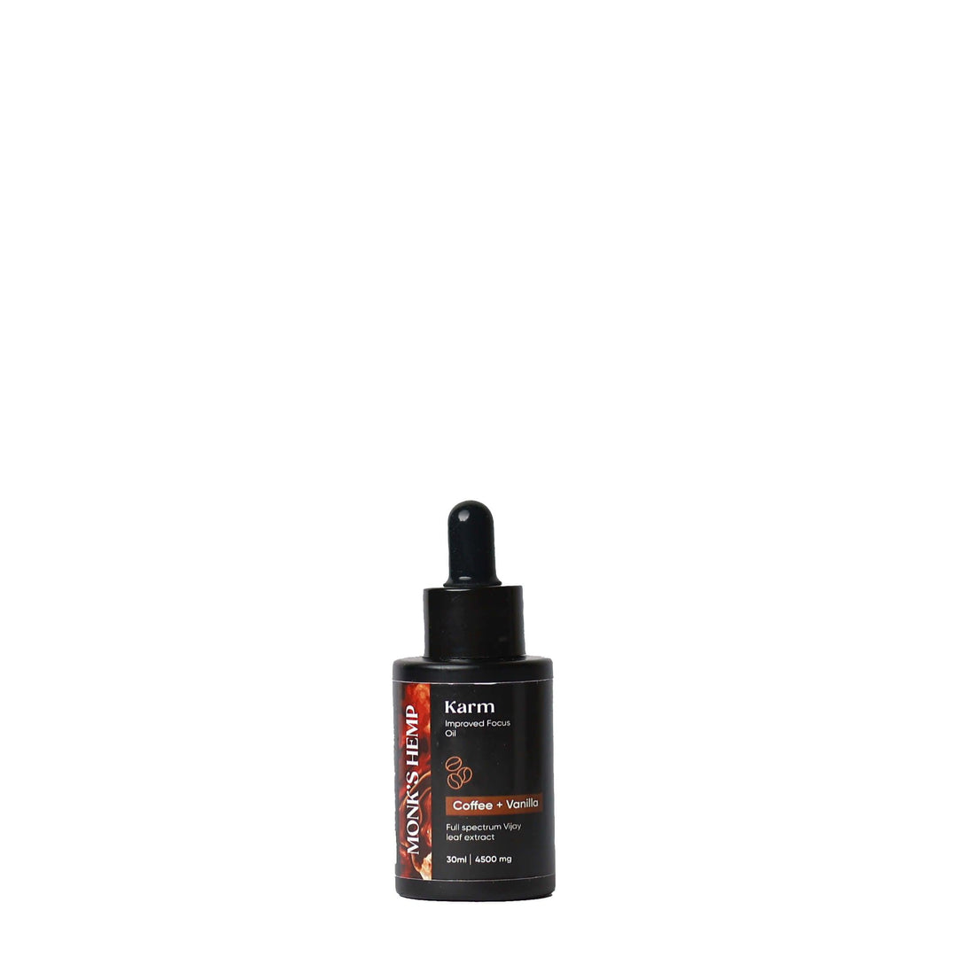 Monk's Hemp Karm (10:1) Improved Focus CBD Oil - Coffee Vanilla FlavorCBD + THC OilImproved Focus CBD Oil - Hemp Coffee Vanilla | Serenity Blend